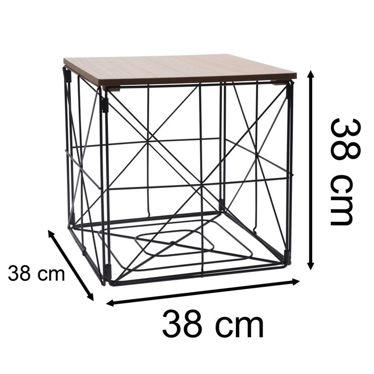 Borough Wharf Brueck Side Table with Storage Wayfair.co.uk